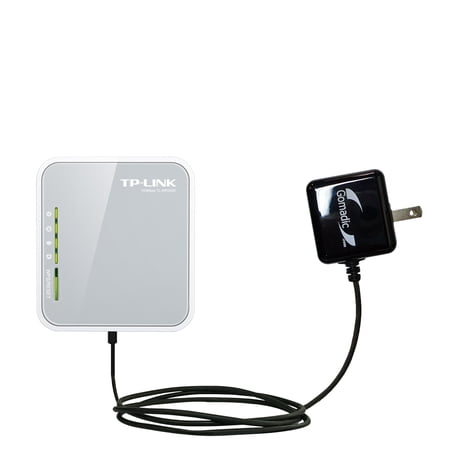 Gomadic Intelligent Compact AC Home Wall Charger suitable for the TP-Link TL-MR3020 - High output power with a convenient, foldable plug design - Uses