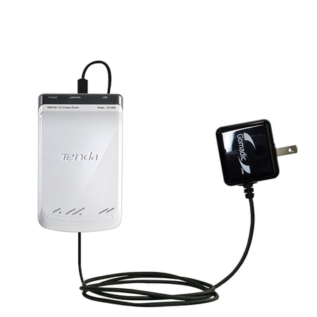 Gomadic Intelligent Compact AC Home Wall Charger suitable for the Tenda 3G150M Portable Router - High output power with a convenient, foldable plug de
