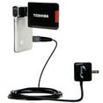thumbnail image 1 of Gomadic Intelligent Compact AC Home Wall Charger suitable for the Toshiba Camileo S20 HD Camcorder - High output power with a convenient, foldable plu, 1 of 4