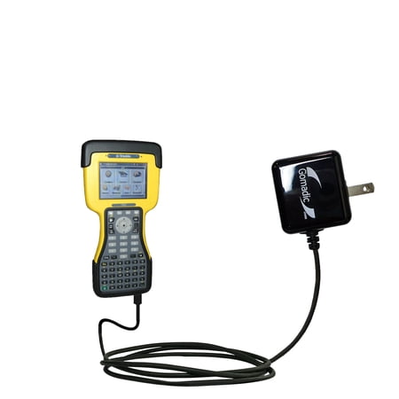 Gomadic Intelligent Compact AC Home Wall Charger suitable for the Trimble TSC2 - High output power with a convenient, foldable plug design - Uses TipE