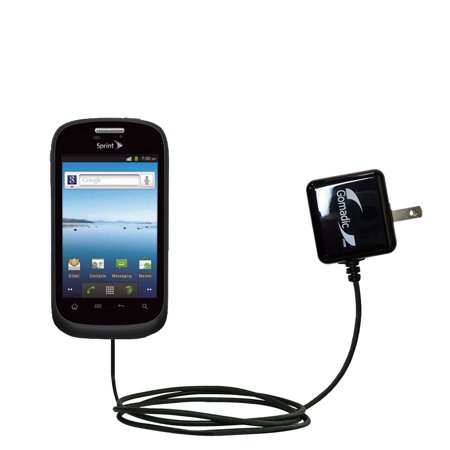 Gomadic Intelligent Compact AC Home Wall Charger suitable for the ZTE Fury - High output power with a convenient, foldable plug design - Uses TipExcha