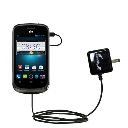 Gomadic Intelligent Compact AC Home Wall Charger suitable for the ZTE Prelude - High output power with a convenient, foldable plug design - Uses TipEx