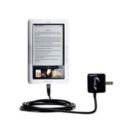 Gomadic Intelligent Compact AC Home Wall Charger suitable for the Barnes and Noble Nook 3G Wi Fi