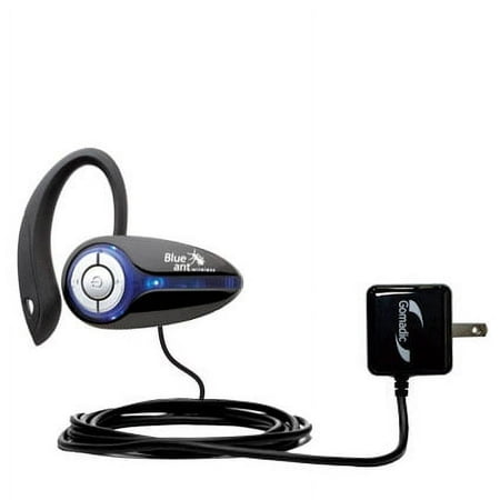 Gomadic Intelligent Compact AC Home Wall Charger suitable for the BlueAnt X3 micro - High output power with a convenient, foldable plug design - Uses