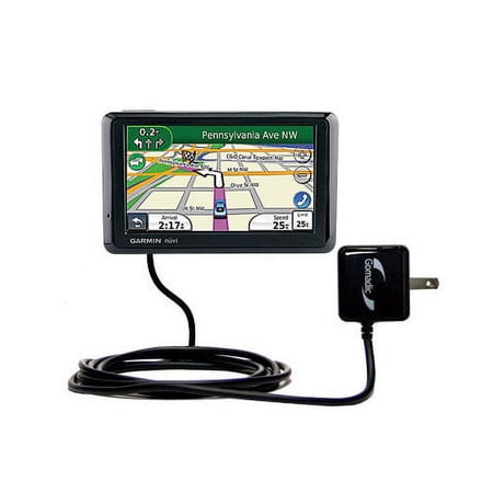 Gomadic Intelligent Compact AC Home Wall Charger suitable for the Garmin Nuvi 1370Tpro