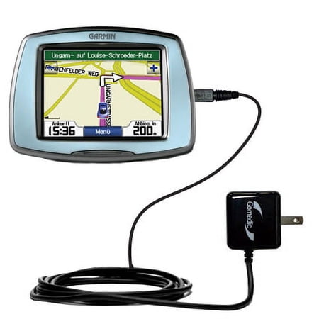 Gomadic Intelligent Compact AC Home Wall Charger suitable for the Garmin StreetPilot C530 - High output power with a convenient, foldable plug design