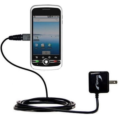Gomadic Intelligent Compact AC Home Wall Charger suitable for the Gigabyte GSMART G1305 - High output power with a convenient, foldable plug design -