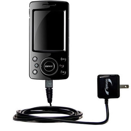 Gomadic Intelligent Compact AC Home Wall Charger suitable for the Gigabyte GSMART MW998 - High output power with a convenient, foldable plug design -