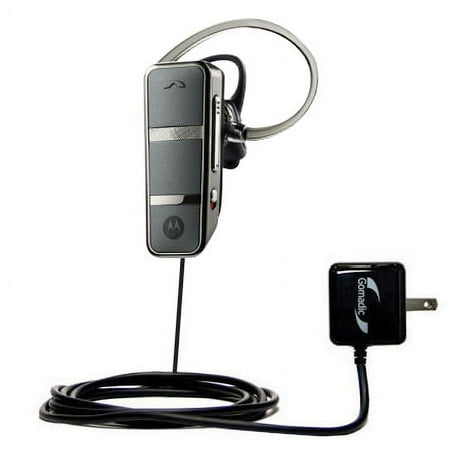 Gomadic Intelligent Compact AC Home Wall Charger suitable for the Motorola Endeavor HX1 - High output power with a convenient, foldable plug design -
