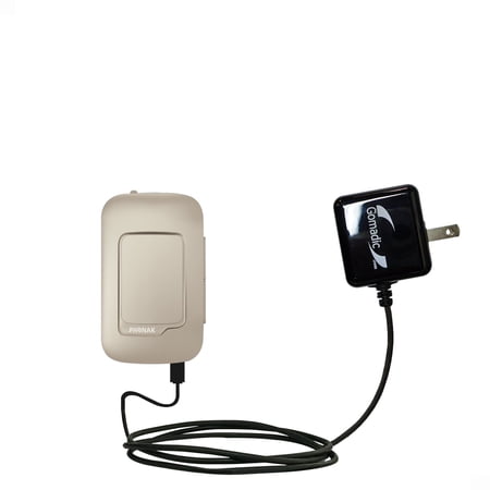 Gomadic Intelligent Compact AC Home Wall Charger suitable for the Phonak Venture ComPilot II / ComPilot Air II - High output power with a convenient,