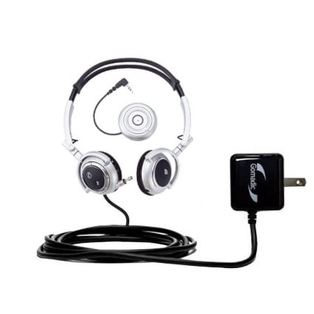 Gomadic Intelligent Compact AC Home Wall Charger suitable for the Plantronics Pulsar 590E - High output power with a convenient, foldable plug design
