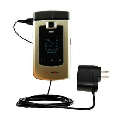 Gomadic Intelligent Compact AC Home Wall Charger suitable for the Samsung SCH-U740 - High output power with a convenient, foldable plug design - Uses