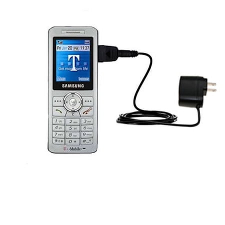 Gomadic Intelligent Compact AC Home Wall Charger suitable for the Samsung SGH-T509 - High output power with a convenient, foldable plug design - Uses
