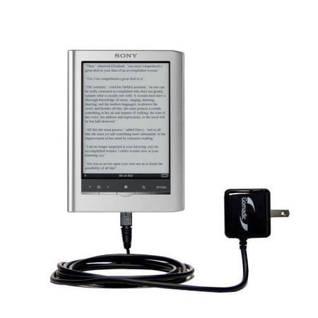 Gomadic Intelligent Compact AC Home Wall Charger suitable for the Sony PRS350 Reader Pocket Edition