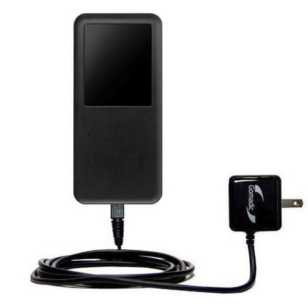 Gomadic Intelligent Compact AC Home Wall Charger suitable for the iRiver E30 - High output power with a convenient, foldable plug design - Uses TipExc