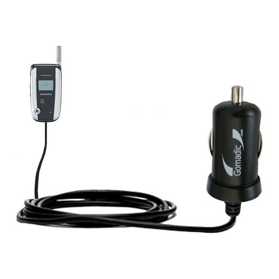 Gomadic Intelligent Compact Car / Auto DC Charger suitable for the Audiovox CDM 8900 8910 8915 8930 8940 - 2A / 10W power at half the size. Uses Gomad