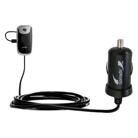 Gomadic Intelligent Compact Car / Auto DC Charger suitable for the Cricket CAPTR II - 2A / 10W power at half the size. Uses Gomadic TipExchange Techno