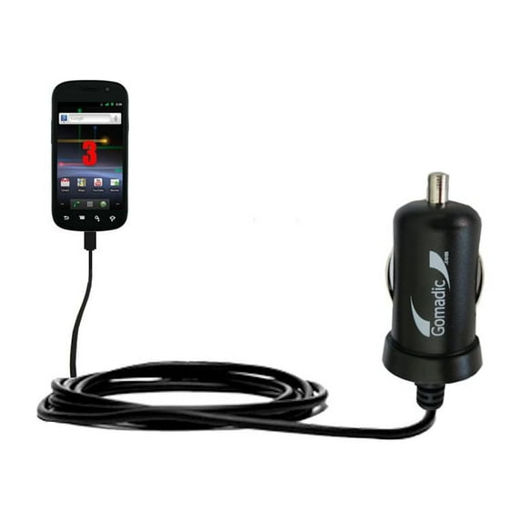 Gomadic Intelligent Compact Car / Auto DC Charger suitable for the Google Nexus 3 - 2A / 10W power at half the size. Uses Gomadic TipExchange Technolo
