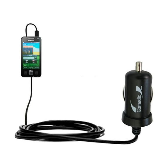 Gomadic Intelligent Compact Car / Auto DC Charger suitable for the Samsung I6712 - 2A / 10W power at half the size. Uses Gomadic TipExchange Technolog