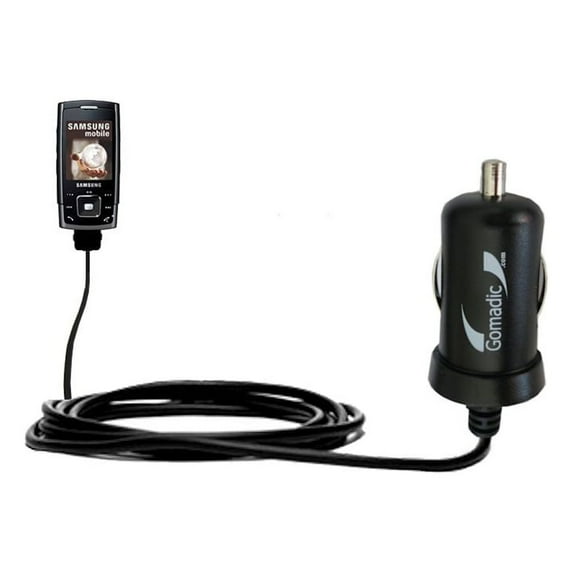 Gomadic Intelligent Compact Car / Auto DC Charger suitable for the Samsung SGH-E900 - 2A / 10W power at half the size. Uses Gomadic TipExchange Techno