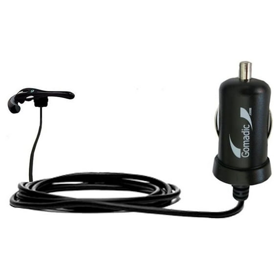 Gomadic Intelligent Compact Car / Auto DC Charger suitable for the Sony Ericsson Bluetooth Headset HBH-35 - 2A / 10W power at half the size. Uses Goma