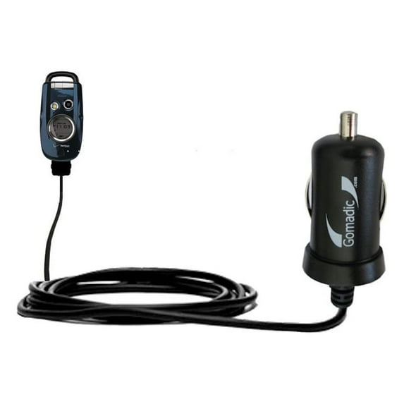 Gomadic Intelligent Compact Car / Auto DC Charger suitable for the Verizon GzOne Type S - 2A / 10W power at half the size. Uses Gomadic TipExchange Te