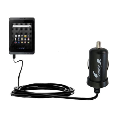 Gomadic Intelligent Compact Car / Auto DC Charger suitable for the BeBook Live - 2A / 10W power at half the size. Uses Gomadic TipExchange Technology