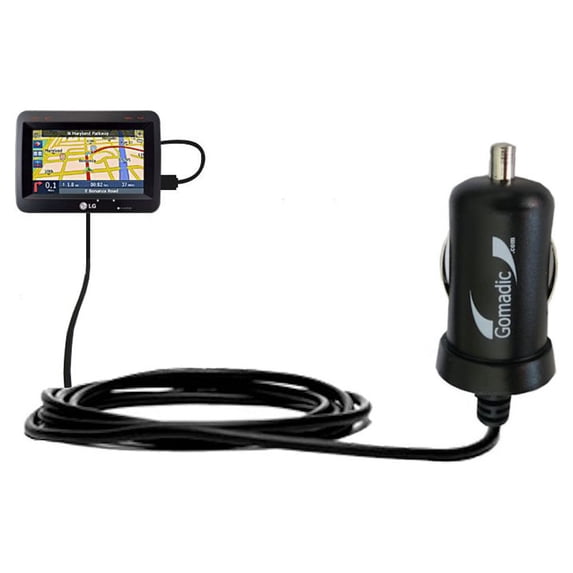 Gomadic Intelligent Compact Car / Auto DC Charger suitable for the LG LN790 - 2A / 10W power at half the size. Uses Gomadic TipExchange Technology