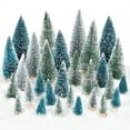 thumbnail image 1 of Gomaty 31 PCS Miniature Pine Trees Sisal Trees with Wood Base Christmas Tree Set Tabletop Trees for Miniature Scenes, Christmas Crafts Tabletop Decorecture Trees, 1 of 7