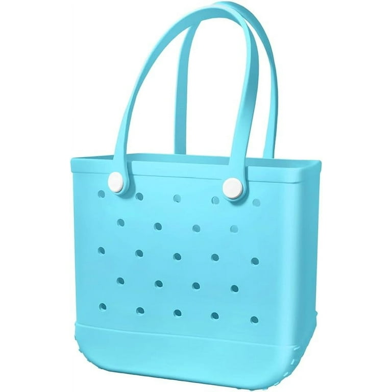 Gomayee EVA Medium Beach Bag Waterproof Sandproof Swim and Pool Ready Outdoor Rubber Tote Bag Sky Blue Walmart