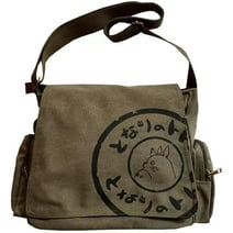 Gomayee Japanese Totoro Canvas Messenger Bag - Stylish Cartoon Crossbody Bag