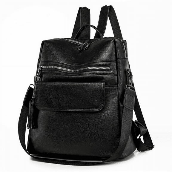 Gomayee Leather Backpack Purse for Women Designer Ladies Large Travel Convertible Shoulder Bag