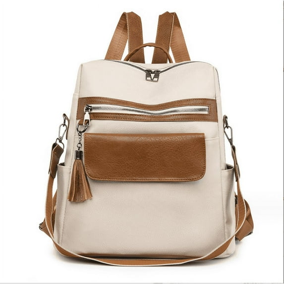 Gomayee Leather Backpack Purse for Women Designer Ladies Large Travel Convertible Shoulder Bag