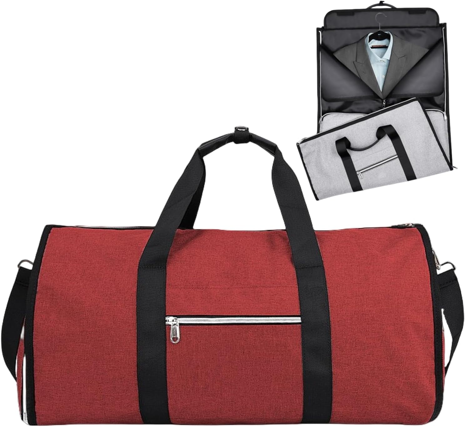 Anseom Reisetasche Foldybag Größe L - Faltbare Duffle Bag Grau