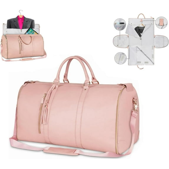 Gomayee Travluxe Folding Travel Bag, Foldable Travel Bag, Foldy Bag, Waterproof Garment Bag for Travel, Carry on Garment Duffle Bag, Travel Bag Women, Convertible Hand Luggage