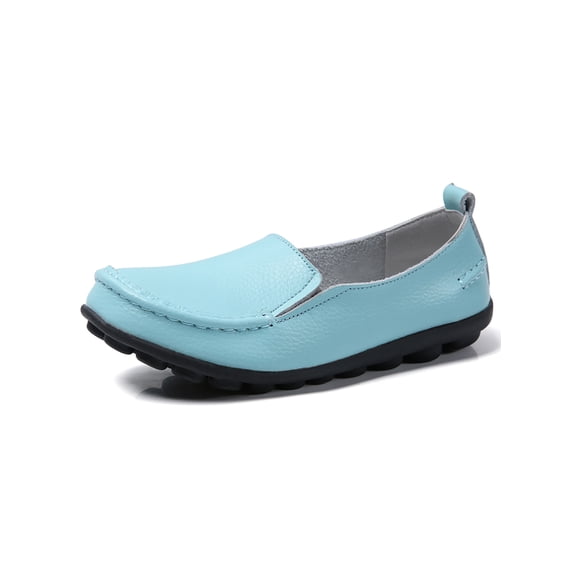 Gomelly Black Flats Shoes Women Slip On Loafers Casual Dress Shoes Wide Width Non Slip Moon US 10