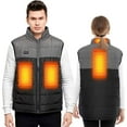 thumbnail image 1 of Gomelly Electric Waistcoat for Men Heated Vest Sleeveless Tank Winter Warm Jacket Coat  Black 4XL, 1 of 9