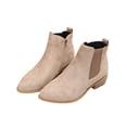 thumbnail image 1 of Gomelly Ladies Chelsea Boots Comfort Winter Boot Side Zip Ankle Booties Fashion Block Heels Bootie Womens Women Gray 7, 1 of 9