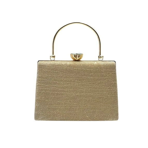 Gomelly Ladies Clutch Purse Top Handle Evening Bag Formal Handbag Women Sparkle Wedding Purses Glitter Handbags Gold