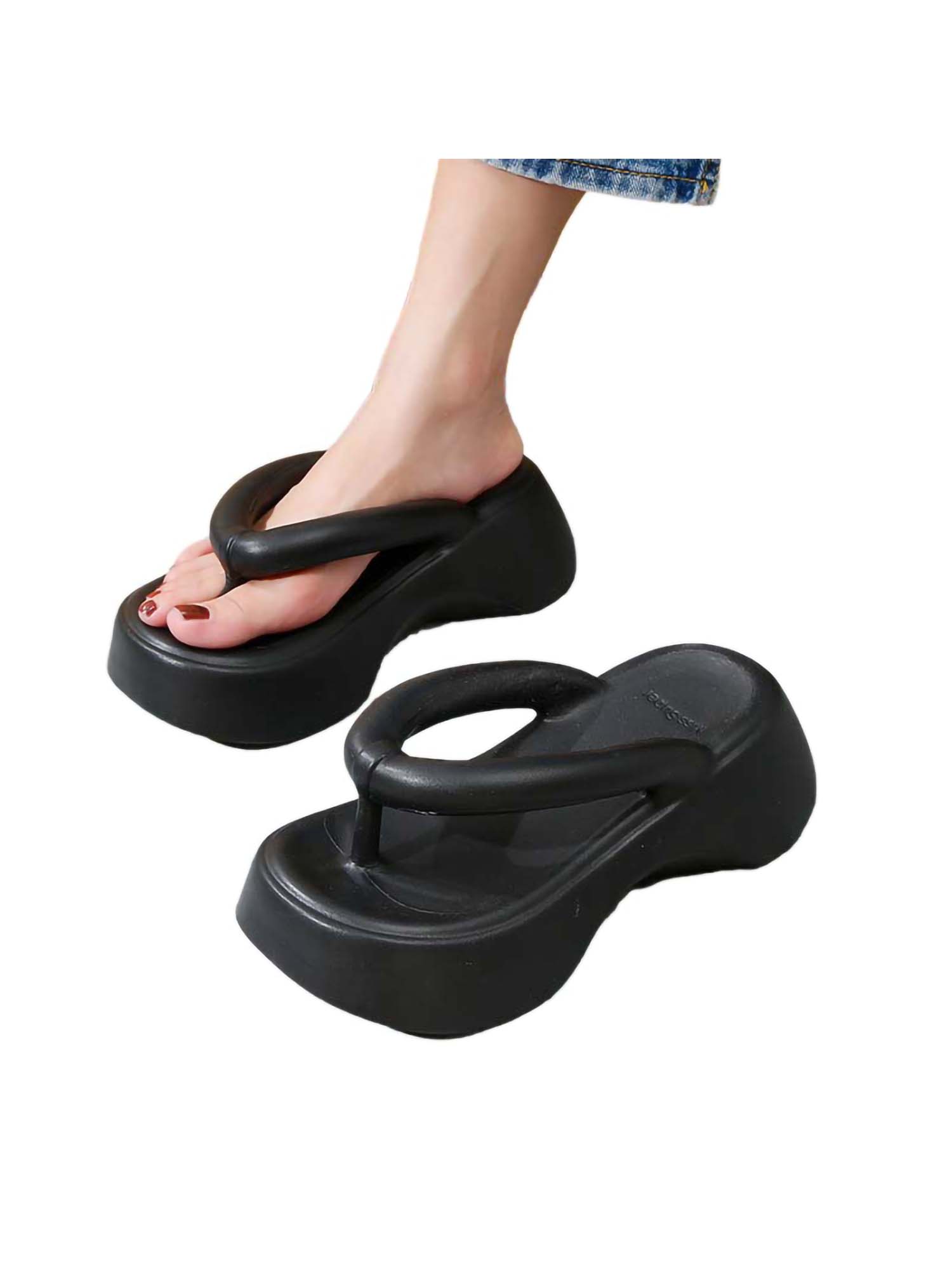 Gomelly Ladies Footbeds Slip On Sandals Beach Flip-flops Breathable ...