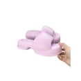 thumbnail image 1 of Gomelly Ladies Home Shoes Open Toe Slide Sandals Soft Sole House Slippers Comfort Slides Slipper Bedroom Indoor Outdoor Purple 5.5-6, 1 of 5