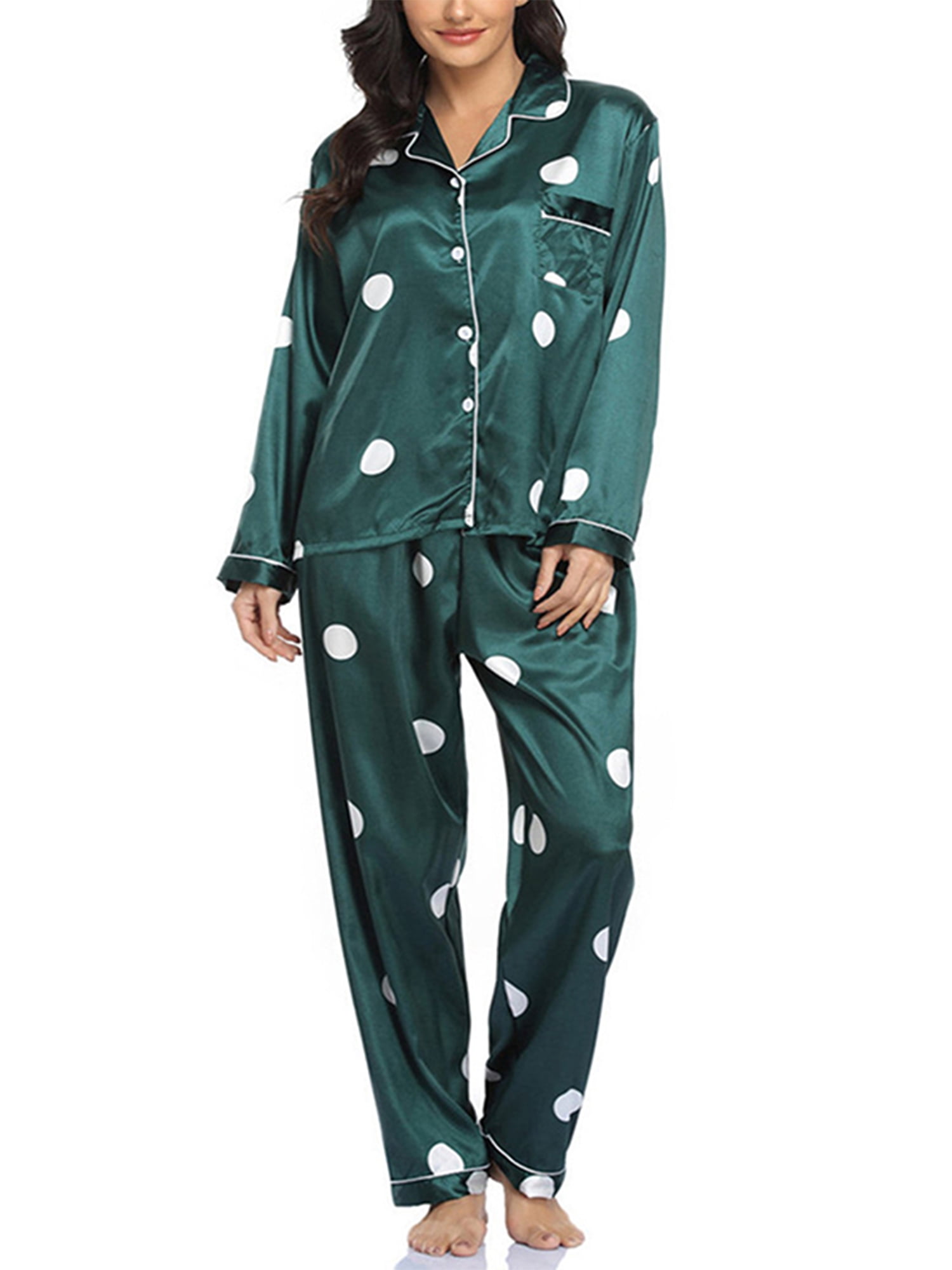 Gomelly Ladies Loungewear Leopard Printed Sleepwear Casual Nightwear