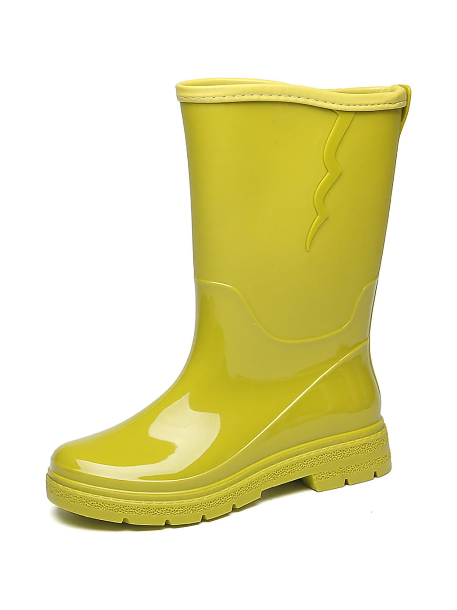 Gomelly Ladies Rain Boots WideCalf Garden Shoes Lightweight Rubber