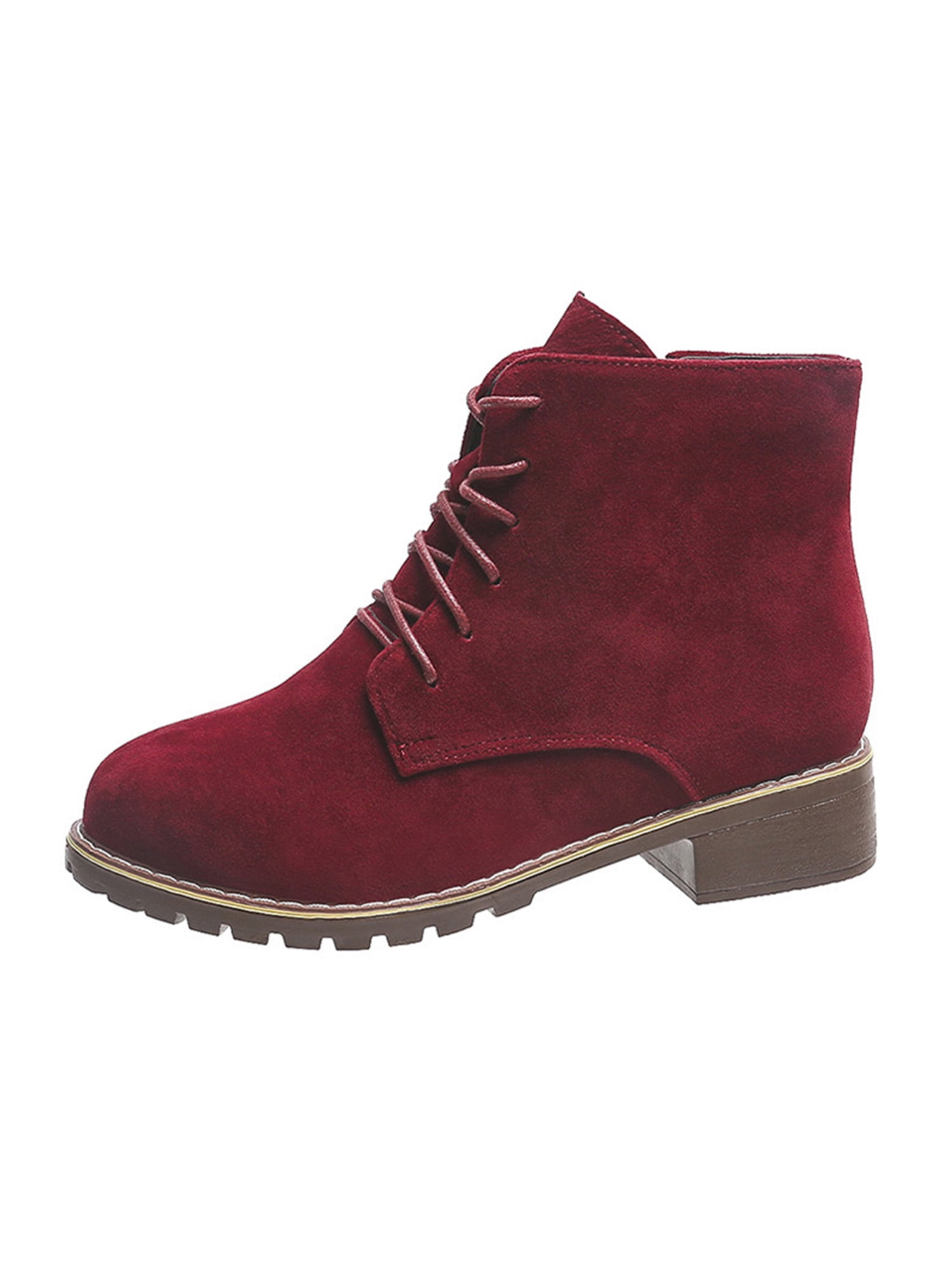 Amazon.com | GLBDU Women's Genuine Leather Flat Ankle Boots