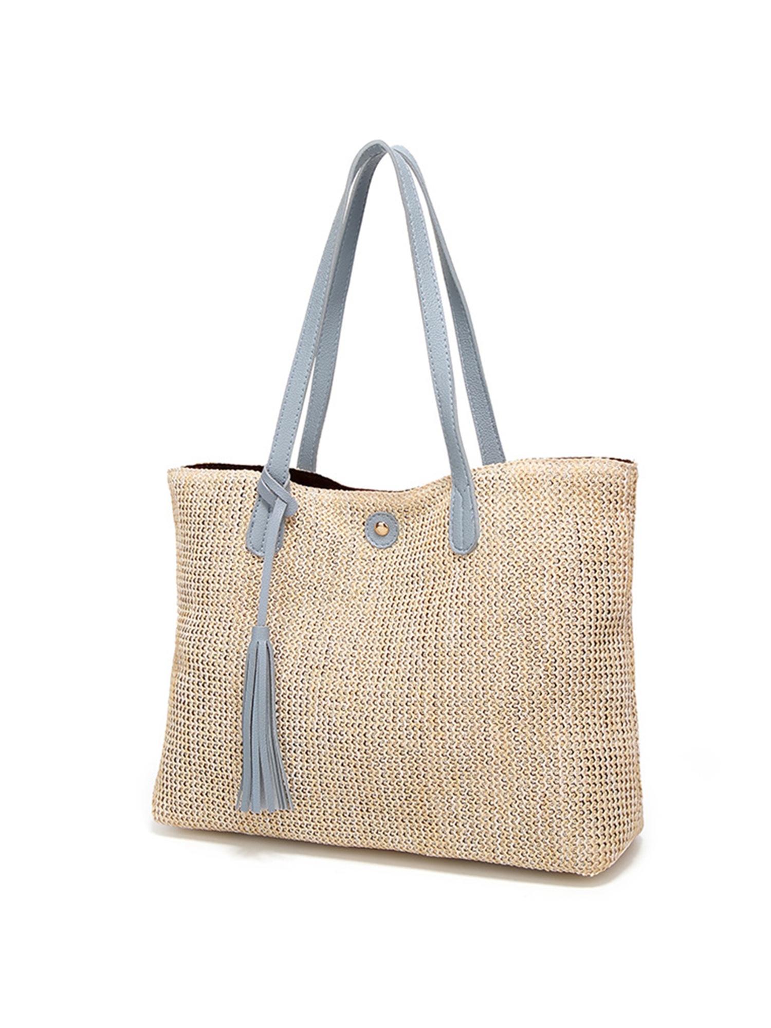 Gomelly Ladies Straw Bags Top Handle Handbag Casual Tote Bag Women