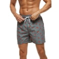 thumbnail image 1 of Gomelly Men Boardshorts High Waist Beach Pants Quick Dry Swimsuit Mens Breathable Seaside Bathing Suit Pocket Swim Shorts Grey 3XL, 1 of 2