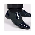 thumbnail image 1 of Gomelly Men Dress Shoes Wingtips Brogues Business Oxfords Comfort Leather Shoe Work Party Flats Navy Blue 14.5, 1 of 6