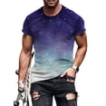 thumbnail image 1 of Gomelly Men Summer Tops Short Sleeve T-shirt Fashion T Shirts Mens Bright Work Tee Crew Neck Blouse Style A 3XL, 1 of 2