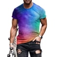 thumbnail image 1 of Gomelly Men Summer Tops Short Sleeve T-shirt Fashion T Shirts Mens Bright Work Tee Crew Neck Blouse Style G L, 1 of 2