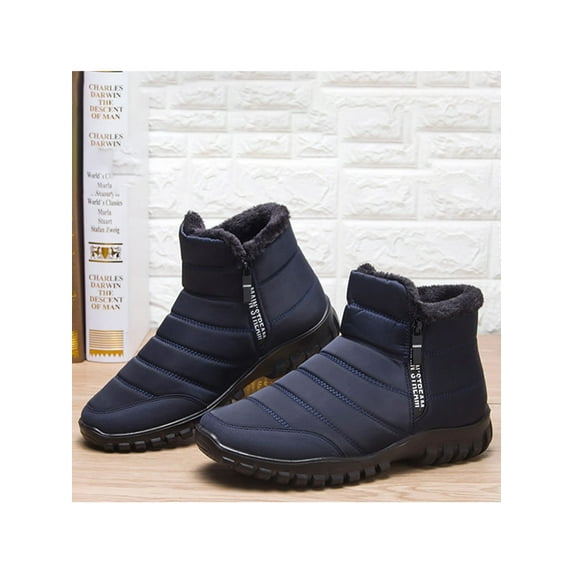 Gomelly Men Winter Snow Boots Warm ankle boots Non-Slip waterproof winter Booties